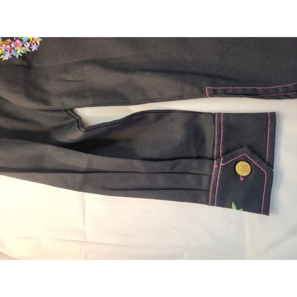 Bob Mackie Wearable Art May day Long Sleeve Button Heavy Shirt Women's XXS 2XS - Picture 14 of 16